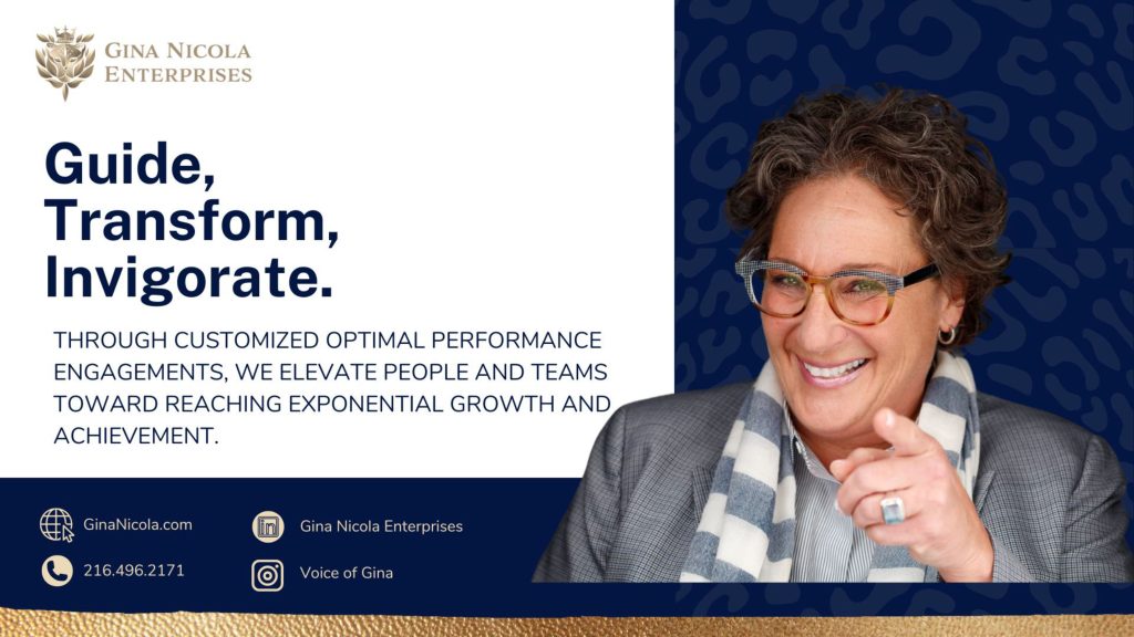 Gina Nicola Enterprises ad: Guide, Transform, Invigorate